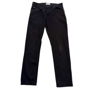 Smith & Mills Jeans Mens 33x30 Dark Wash Black Regular Straight Stretch‎
